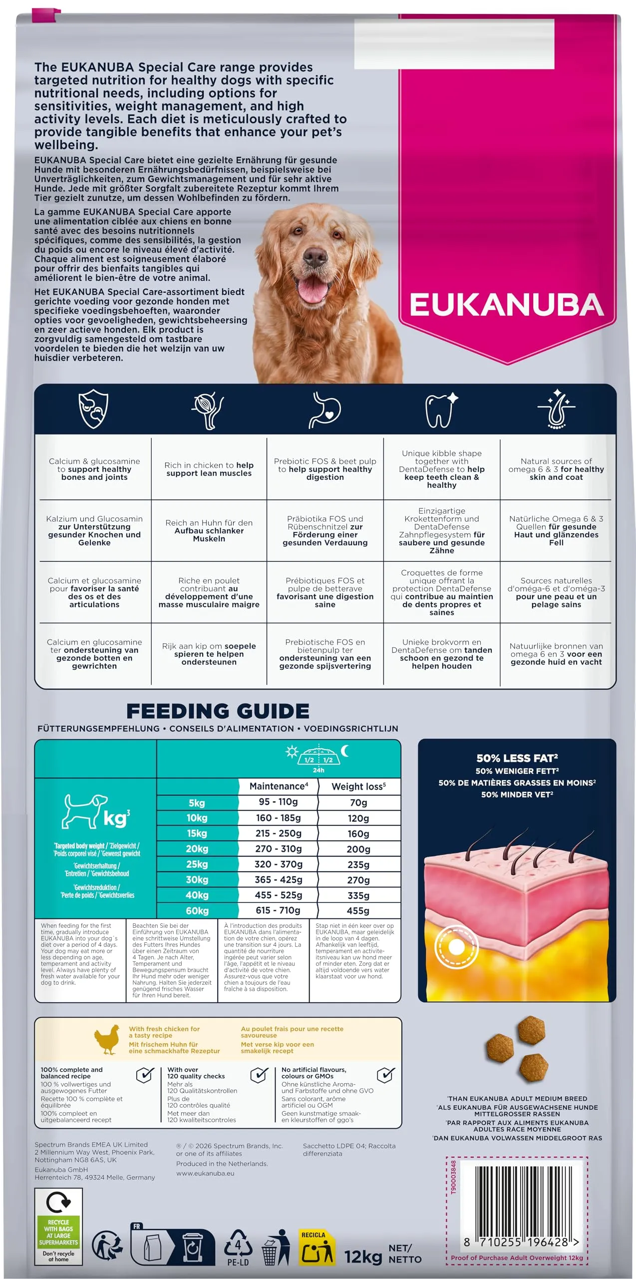 EUKANUBA Overweight Crocchette con pollo, 12 kg - immagine 10