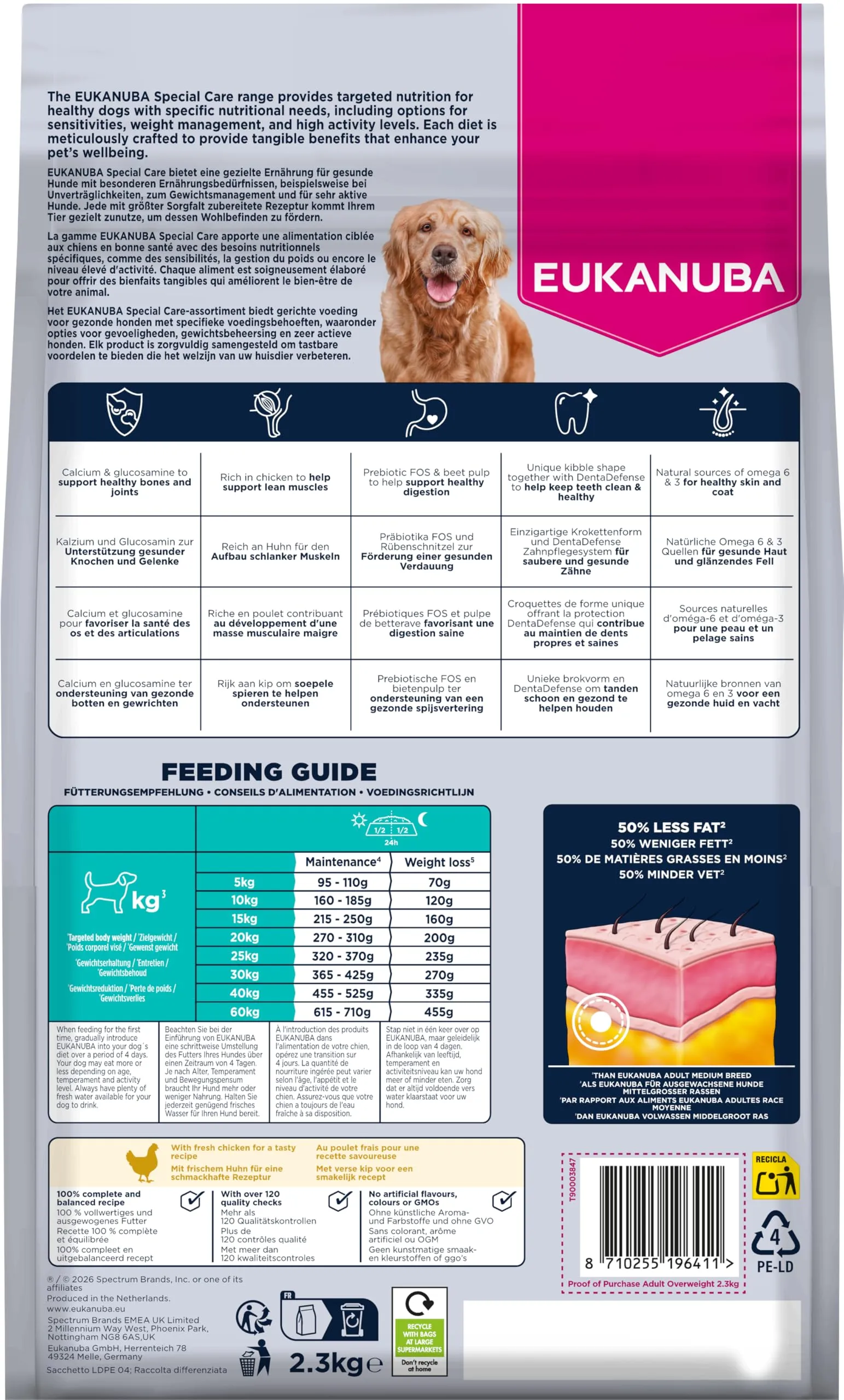 EUKANUBA Overweight Crocchette con pollo, 2,3 kg - immagine 10