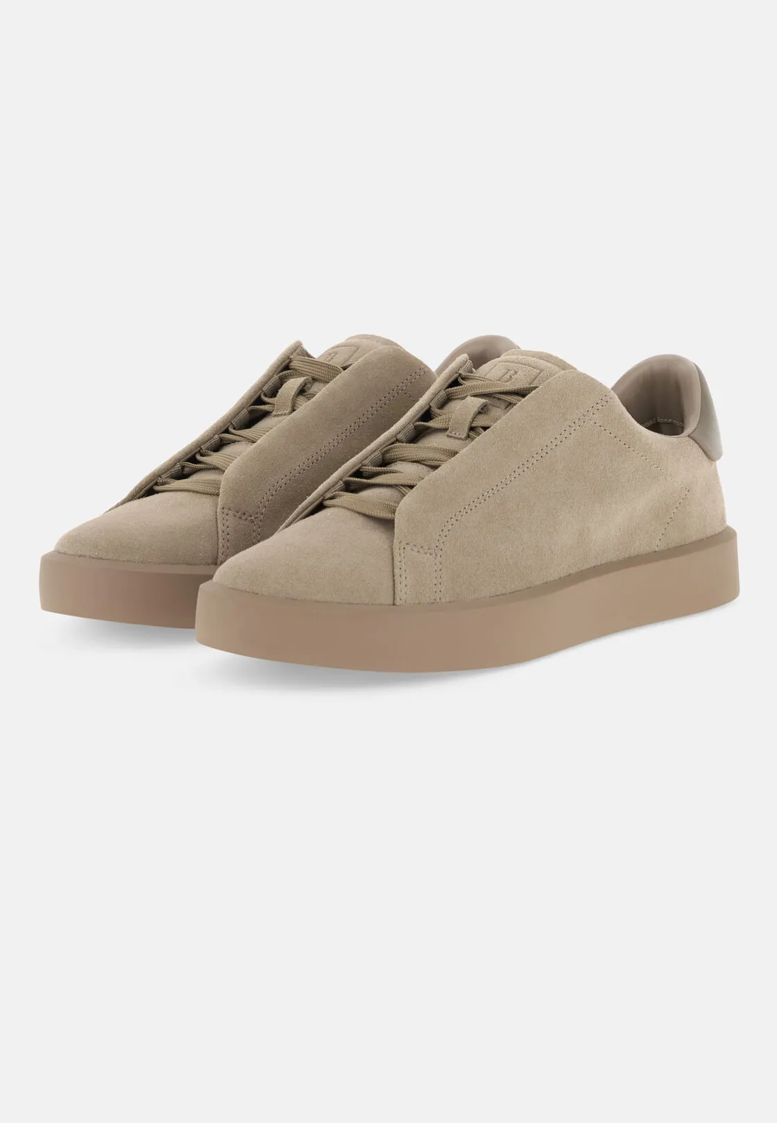 Boggi, Sneakers Essence In Pelle Scamosciata, Uomo, Taupe, Taglia: 41-7 - immagine 3