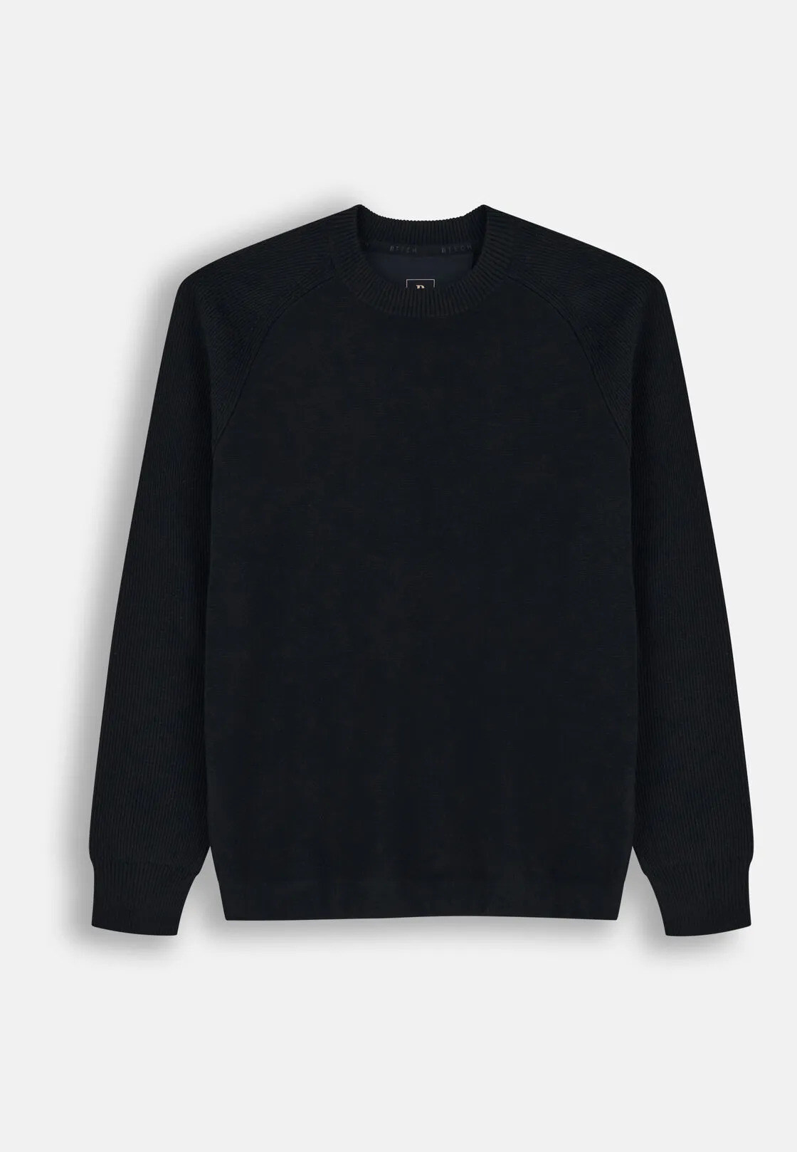 Boggi, Girocollo In Misto Lana Merino Wooltech, Uomo, Nero, Taglia: M - immagine 5