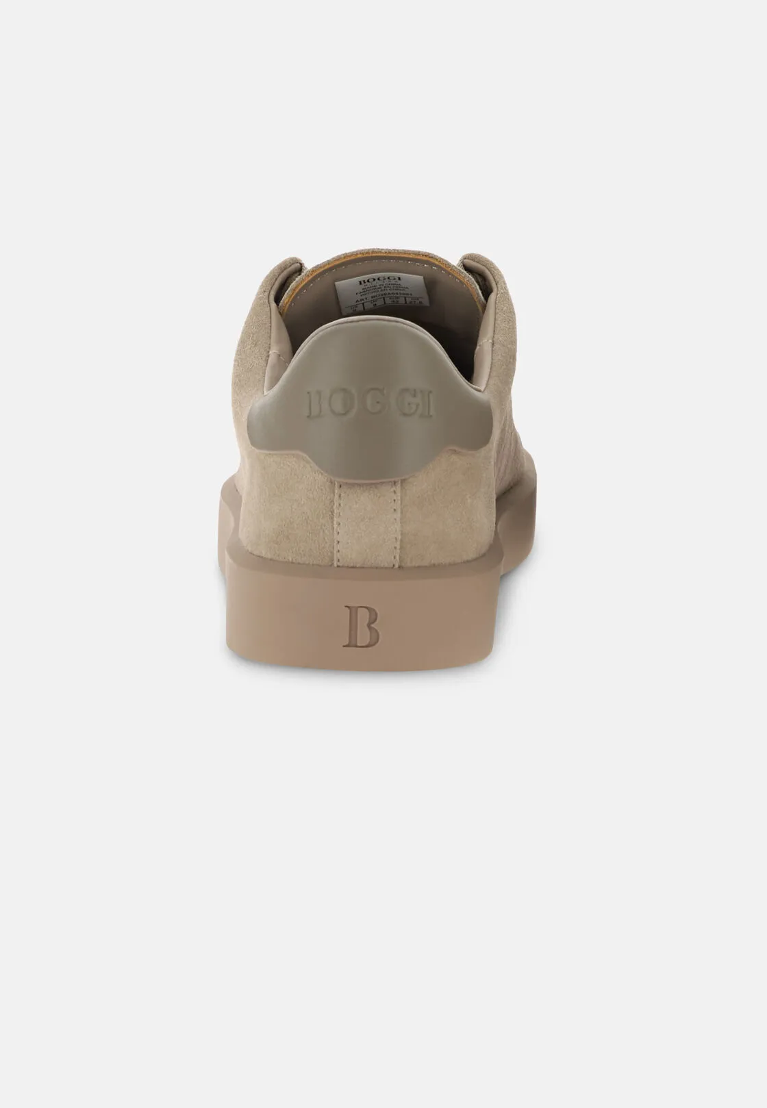 Boggi, Sneakers Essence In Pelle Scamosciata, Uomo, Taupe, Taglia: 44-10 - immagine 5