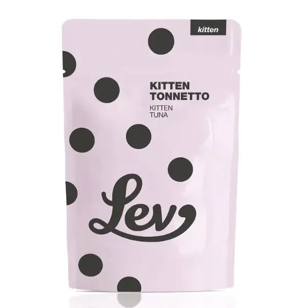 Lev Cat Natural Code Kitten in Jelly 60 gr Tonnetto - confezione da 24 pezzi - Cibo umido per gatti - immagine 1
