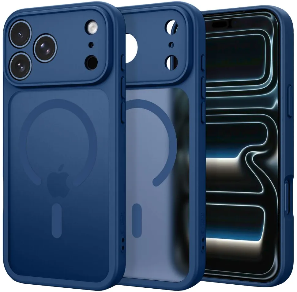 Custodia MagSafe per Apple iPhone 18 Pro Max / 17 Pro Max, Tech-Protect, BasicMag, Blu Opaco - immagine 1