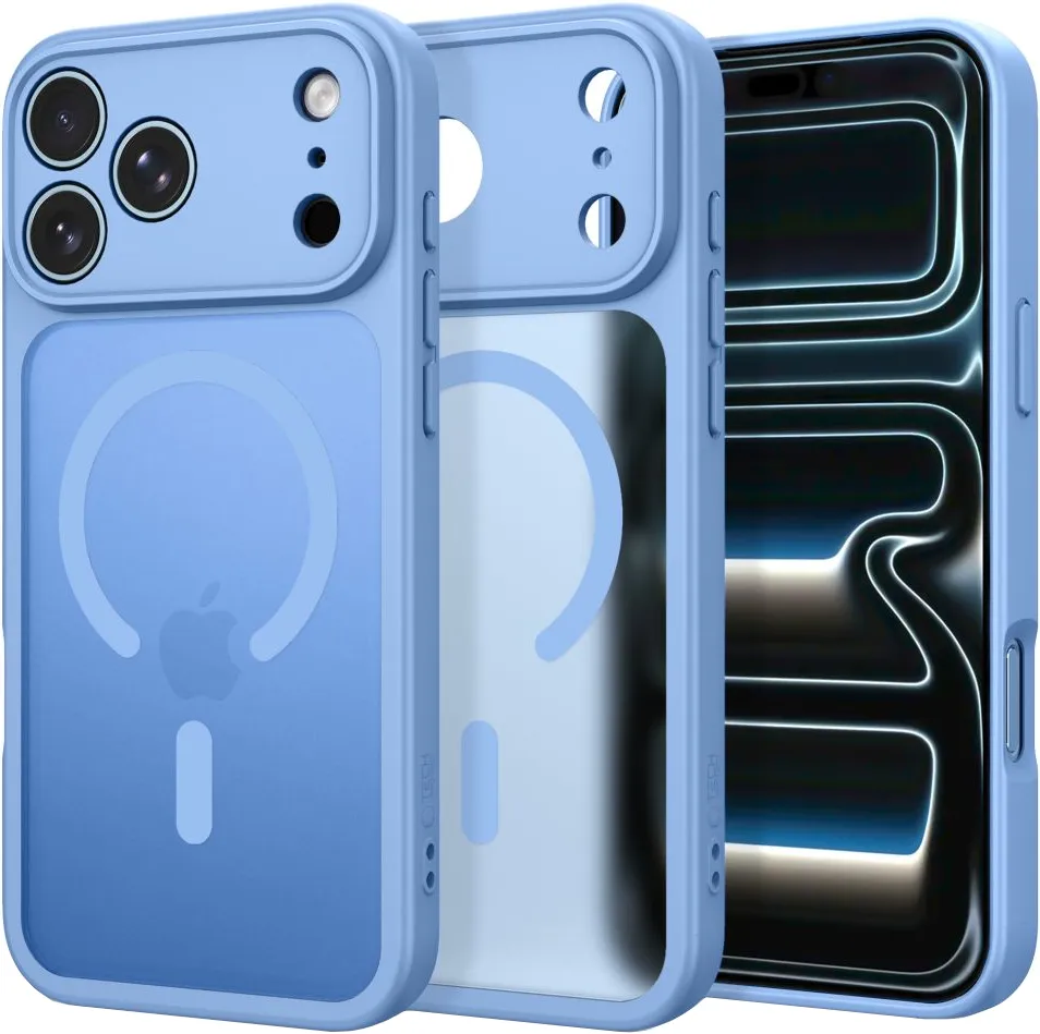 Custodia MagSafe per Apple iPhone 18 Pro / 17 Pro, Tech-Protect, BasicMag, Blu Opaco - immagine 1
