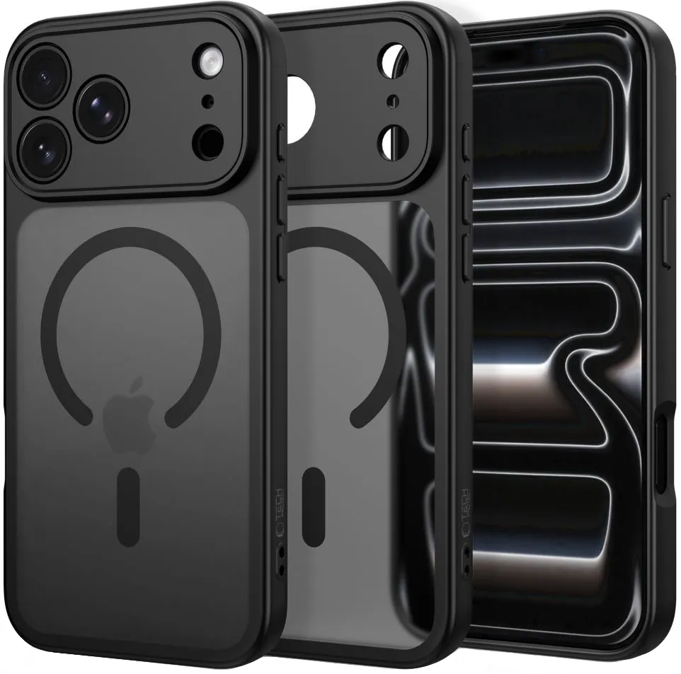 Custodia MagSafe per Apple iPhone 18 Pro / 17 Pro, Tech-Protect, BasicMag, Nero Opaco - immagine 1
