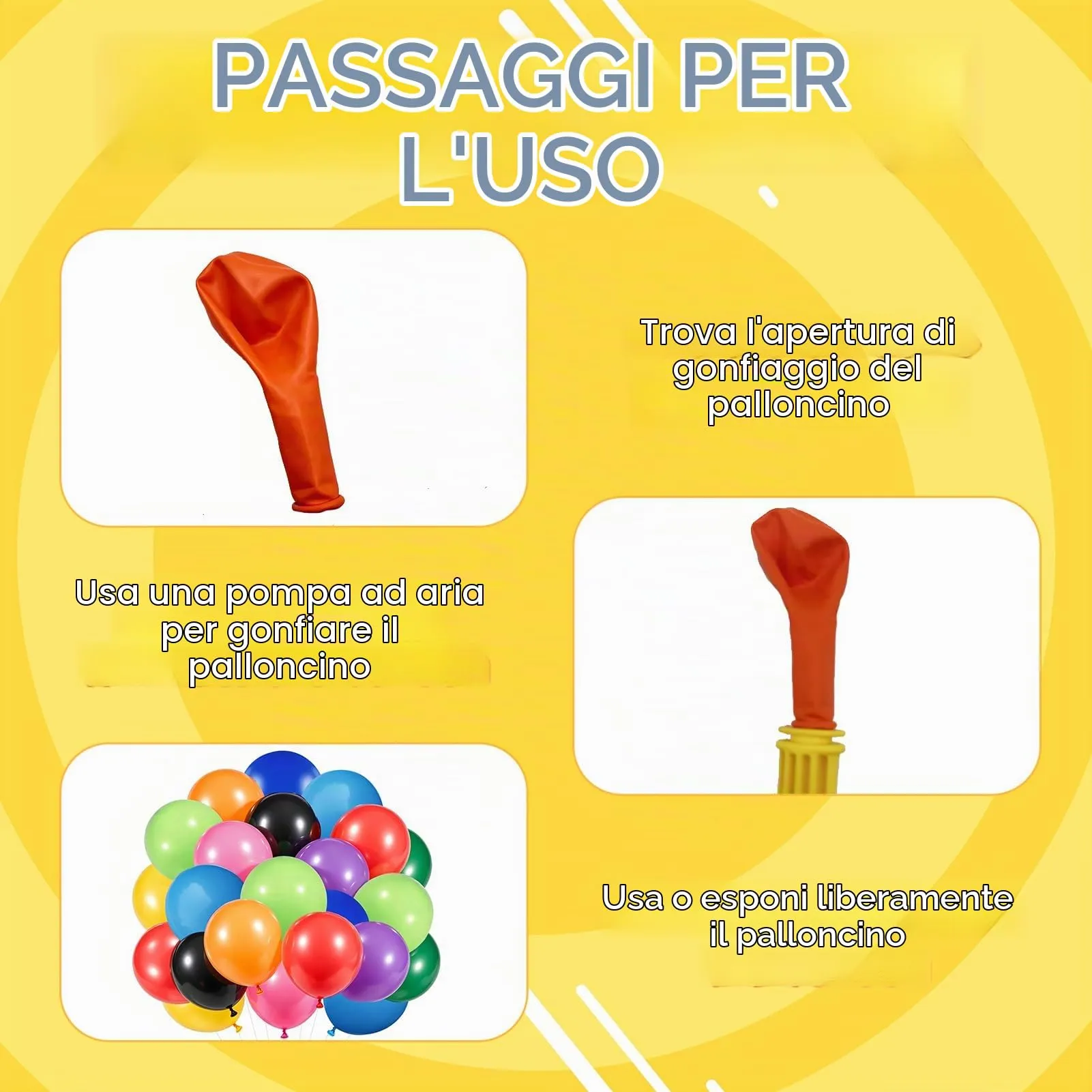 100 Pezzi Palloncini Colorati, Palloncini Compleanno in Vari Colori - immagine 3