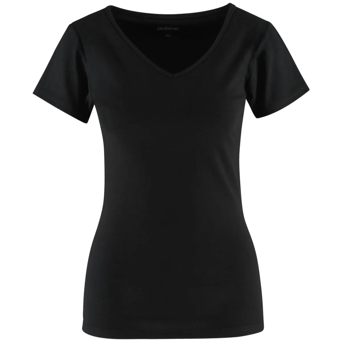 2x PULSIVA T shirt da cameriera Double-V; Taglia XS; nero; 2 pz. / Pacco - immagine 1
