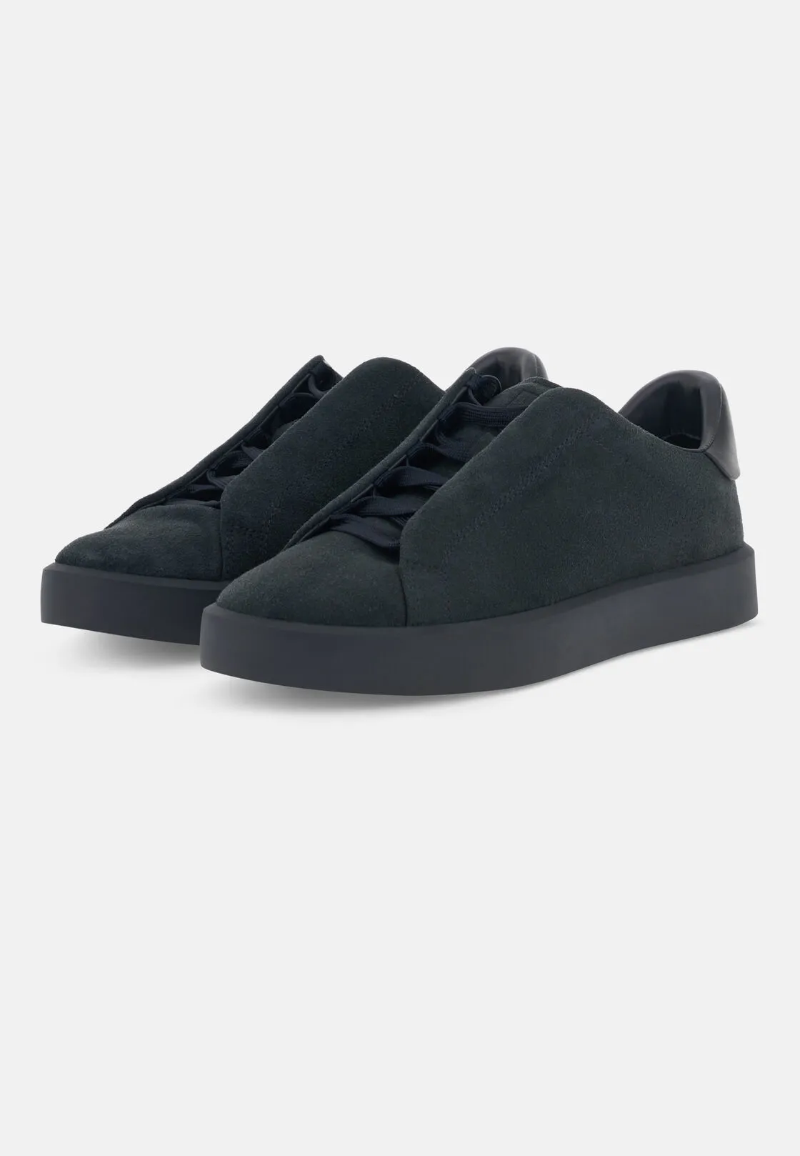 Boggi, Sneakers Essence In Pelle Scamosciata, Uomo, Navy, Taglia: 47-13 - immagine 3