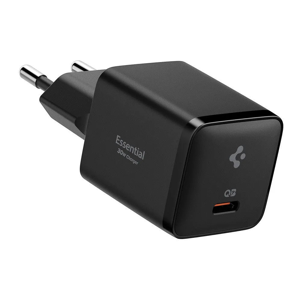 Caricatore da rete Spigen EE301EU Essential, 30W, 3A, 1 x USB-C, Nero ACH09493 - immagine 1