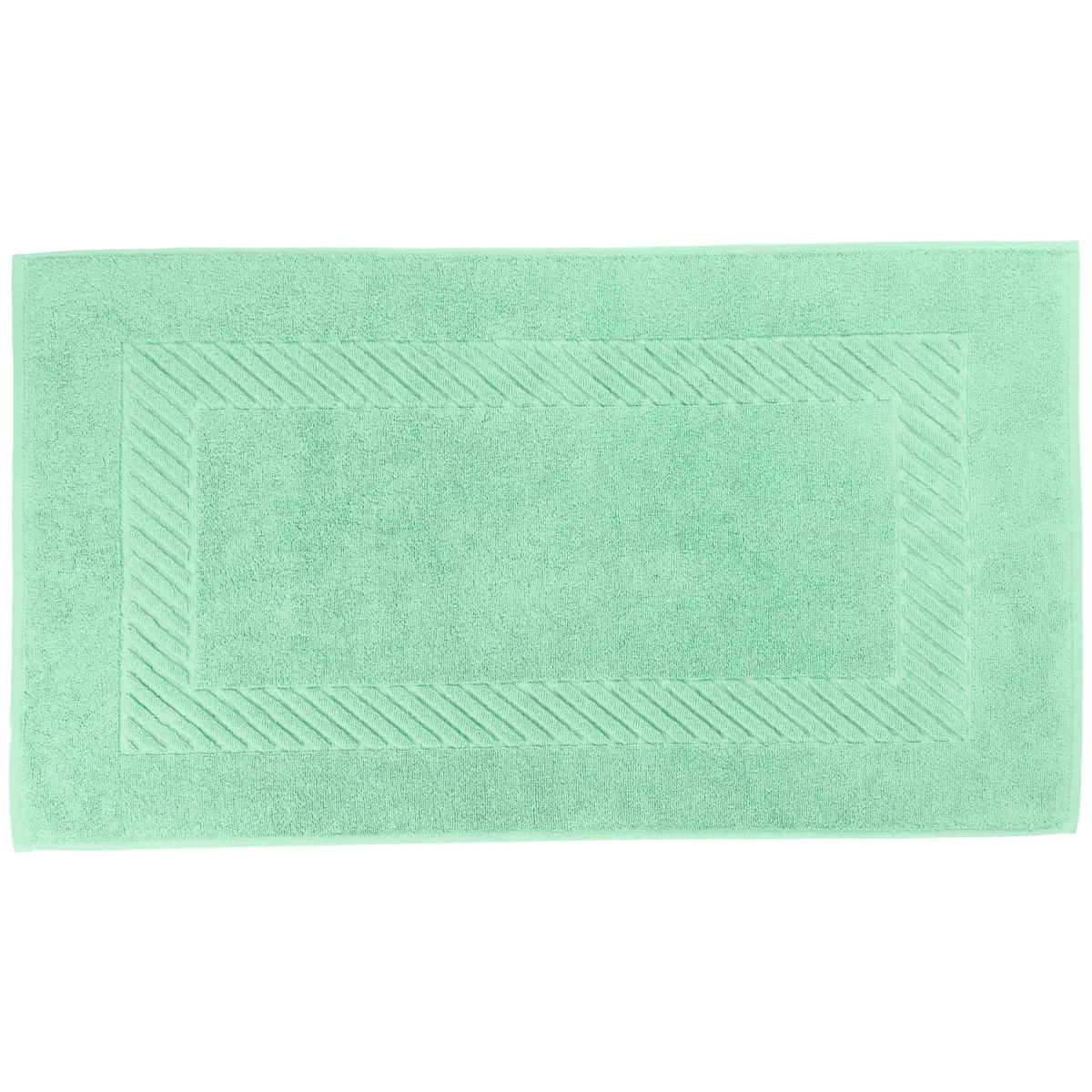 ERWIN M. Tappeto bagno Valencia tinta unita; 50x90 cm (LxL); verde menta - immagine 1