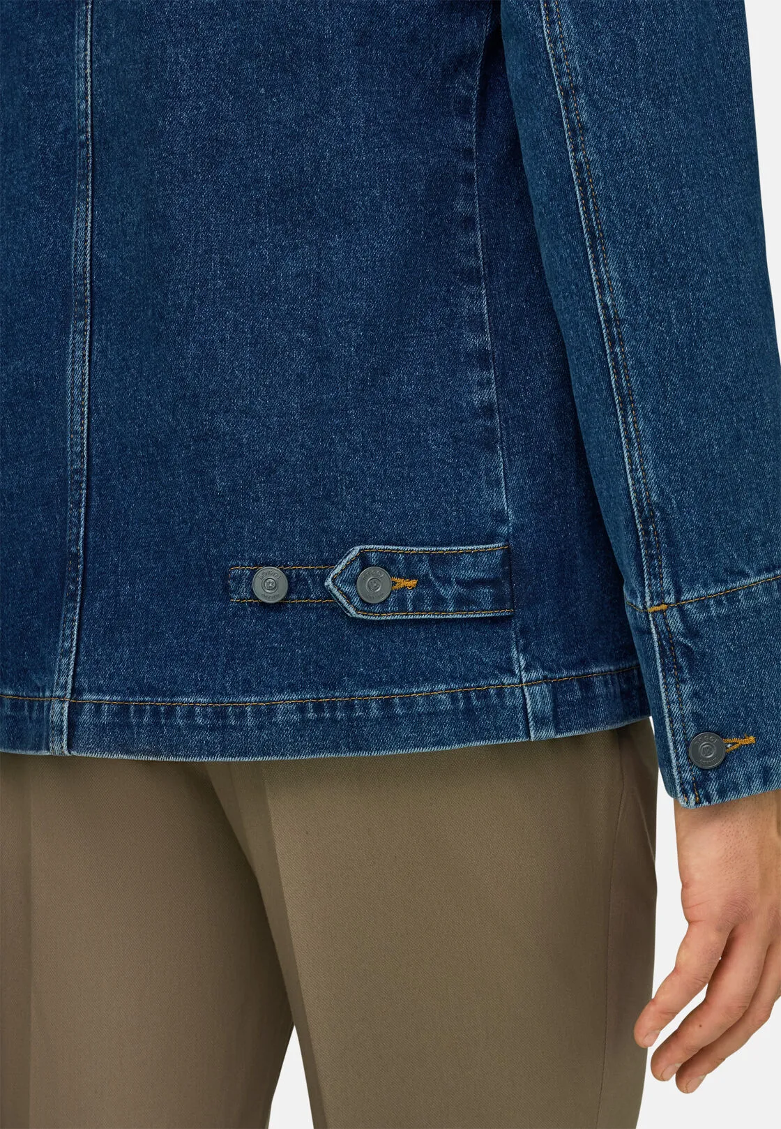 Boggi, Giacca Camicia In Denim Di Cotone, Uomo, Indaco, Taglia: M - immagine 4