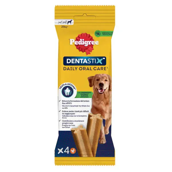 Pedigree Dentastix Large snack per l'igiene orale 4 Stick - immagine 1