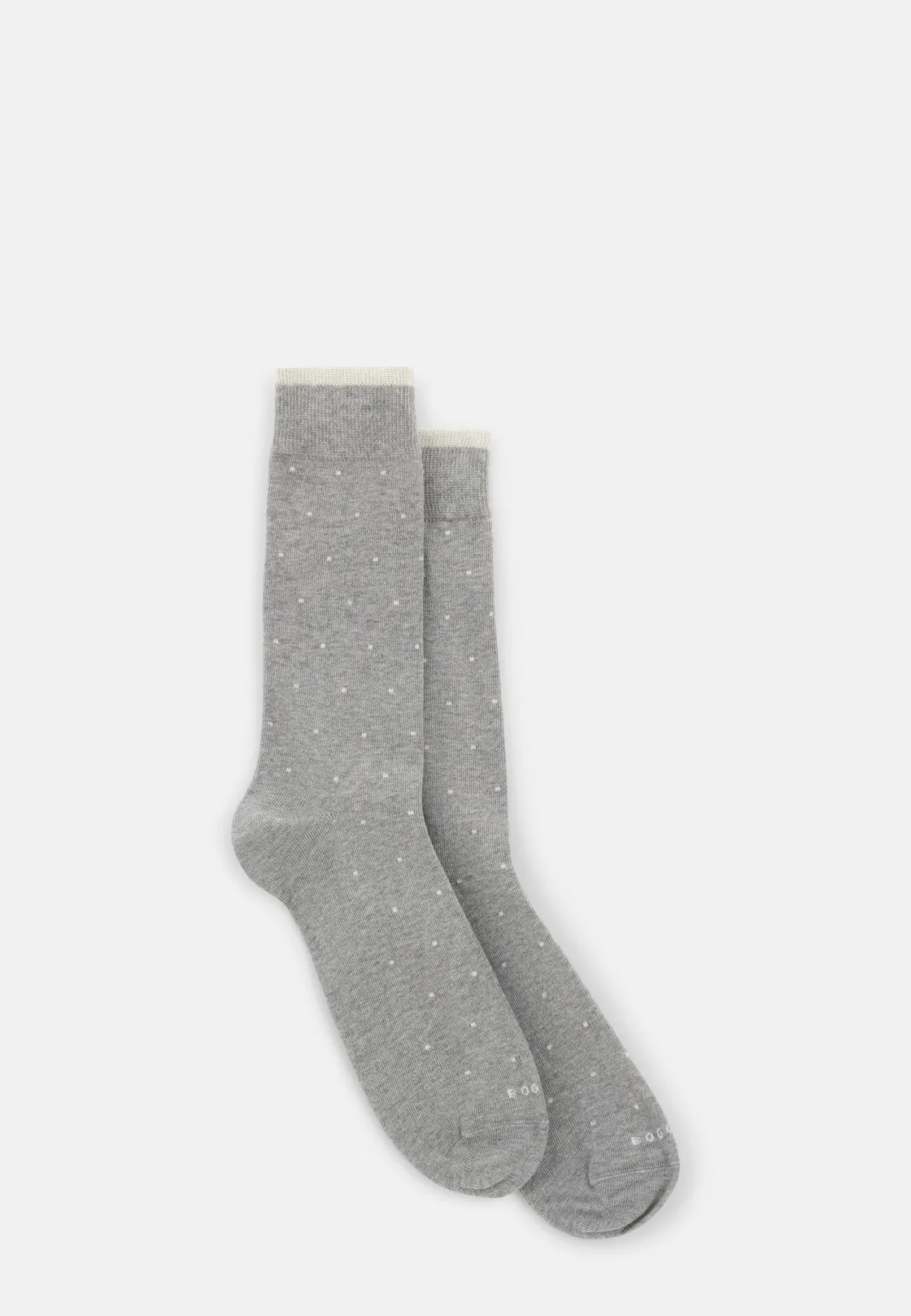 Boggi, Calze Corte Motivo Pois In Misto Cotone, Uomo, Light grey - immagine 2
