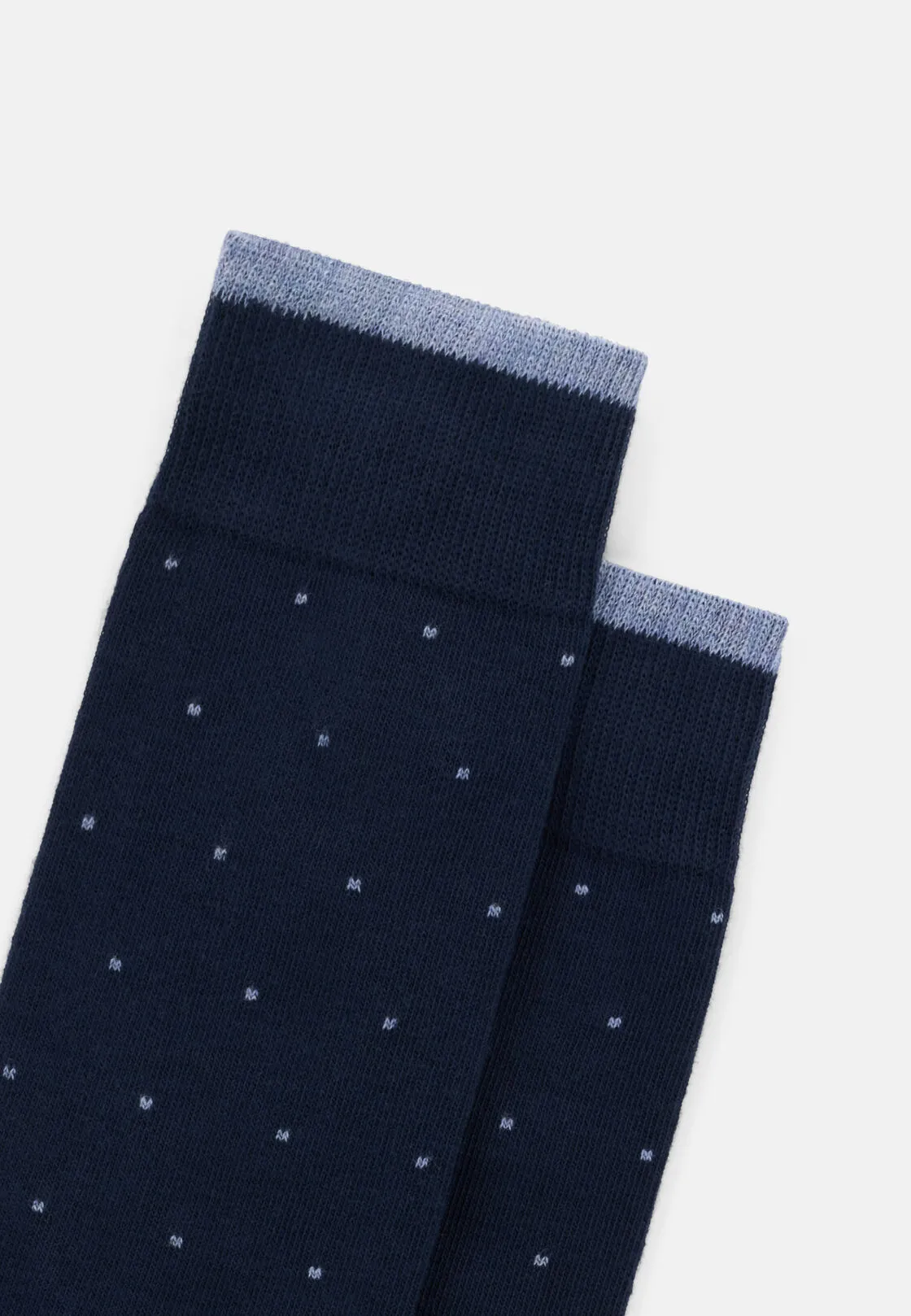 Boggi, Calze Corte Motivo Pois In Misto Cotone, Uomo, Navy - immagine 3