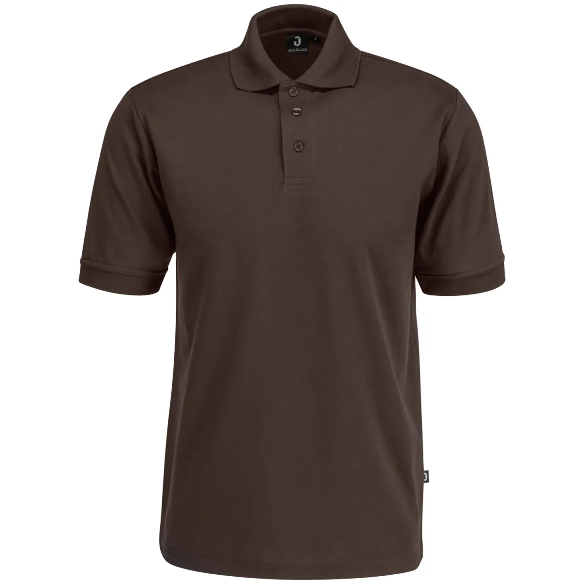 JOBELINE Polo da uomo Fly maniche corte; Taglia S; marrone cacao - immagine 1