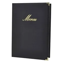 Porta menù A4 Classic (24,5x34,4cm) SECURIT Nero MC CRA4 BL - immagine 1