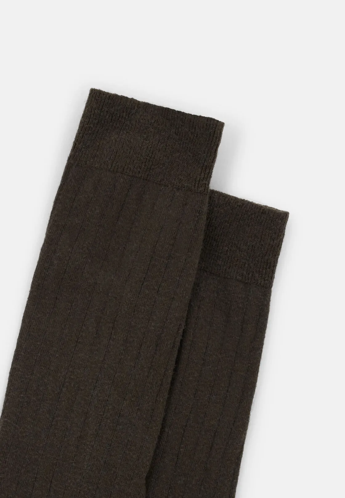 Boggi, Calze Corte Motivo Costa In Cotone E Cashmere, Uomo, Marrone scuro - immagine 3