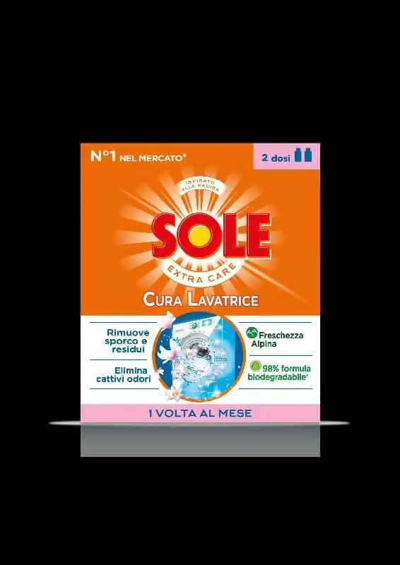 Sole Cura Lavatrice 250ml x2 - Detergente per Lavatrice Alpina - immagine 1