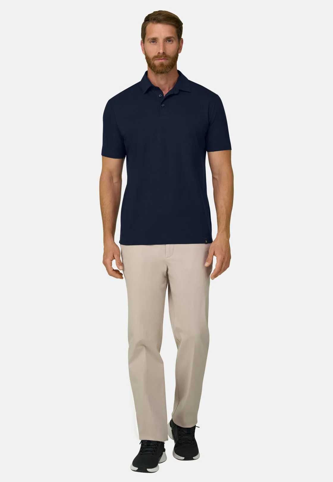 Boggi, Polo In Jersey Di Cotone Supima Elasticizzato, Uomo, Navy, Taglia: M - immagine 2
