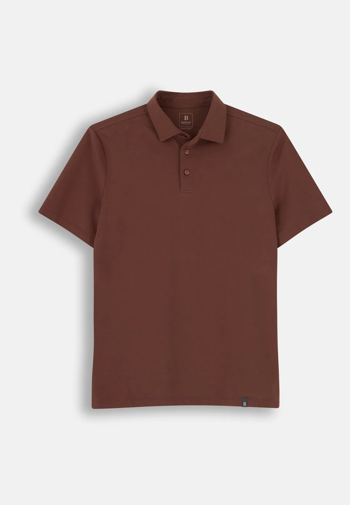 Boggi, Polo In Jersey Di Cotone Supima Elasticizzato, Uomo, Rouge, Taglia: XL - immagine 5