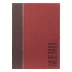 Porta menù A4 Trendy (27,9x35,2cm) SECURIT Bordeaux MC TRA4 WR - immagine 1
