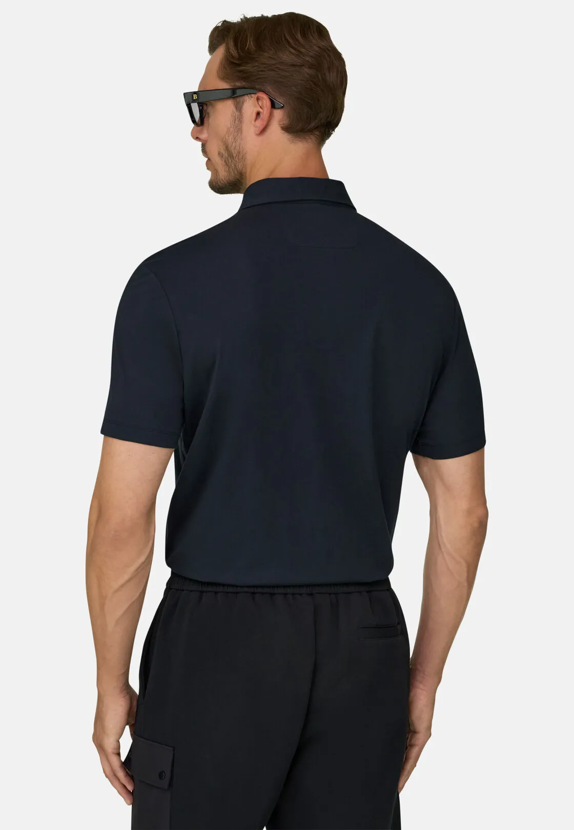 Boggi, Polo In Jersey Di Cotone Supima Elasticizzato, Uomo, Nero, Taglia: XL - immagine 4