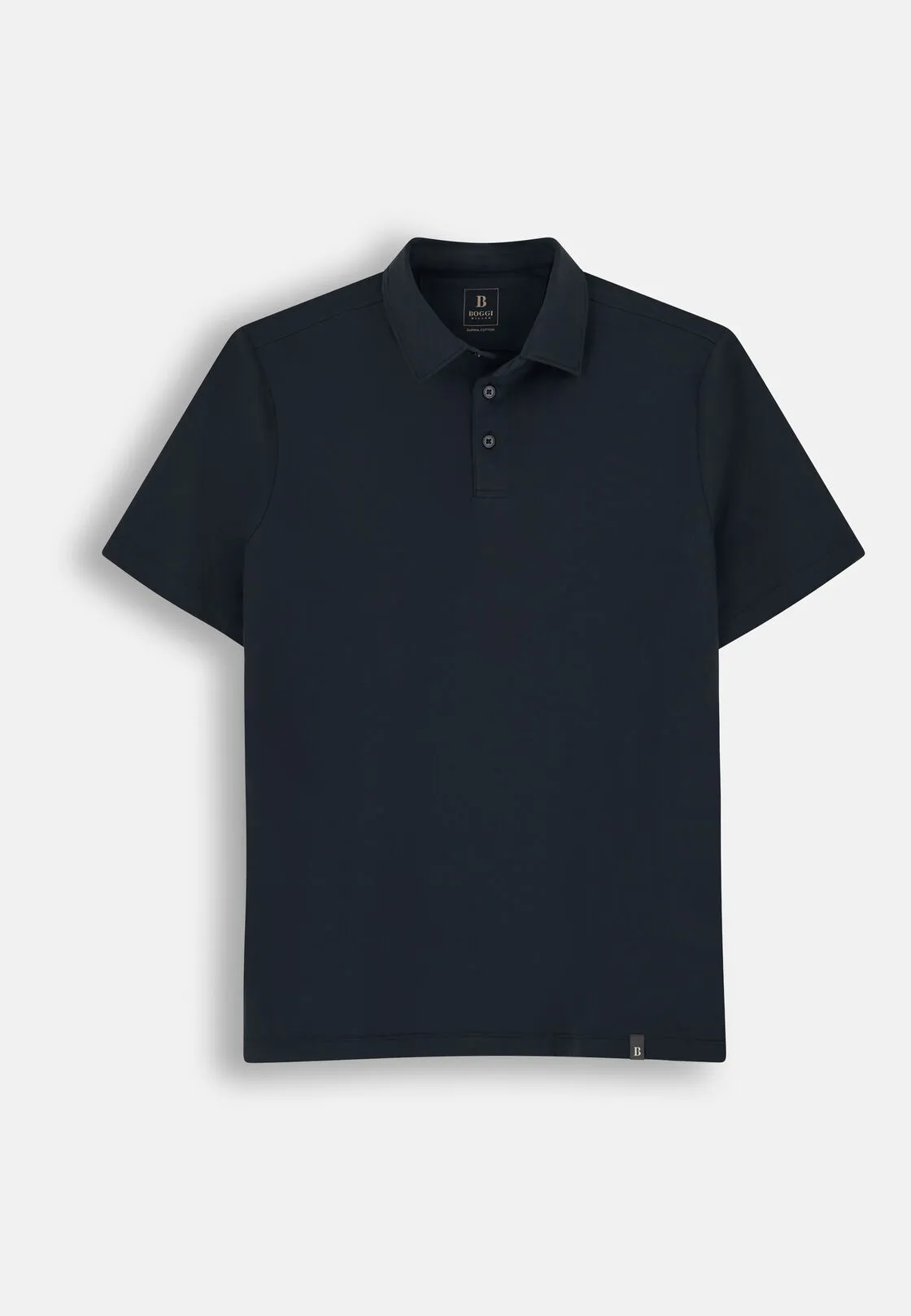 Boggi, Polo In Jersey Di Cotone Supima Elasticizzato, Uomo, Nero, Taglia: XL - immagine 5