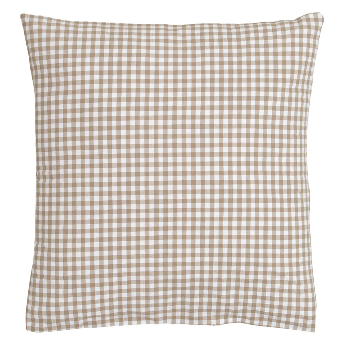 ERWIN M. Federa cuscino letto Tux Seersucker no stiro; 80x80 cm (LxL); sabbia - immagine 1