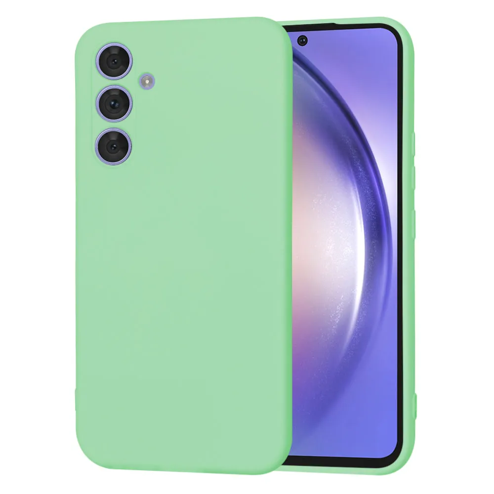 Custodia per Samsung Galaxy A54 A546, Techsuit, SoftFlex, Verde Chiaro - immagine 1