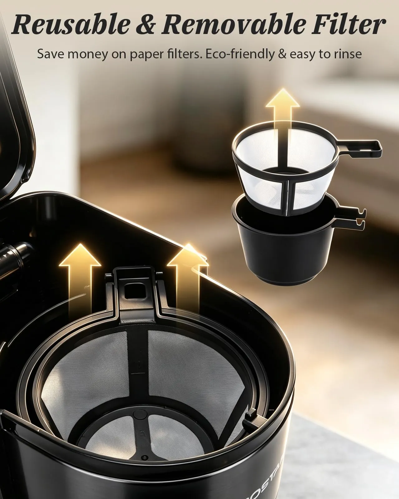 Aigostar Macchina Caffè Americano Programmabile 24H con Tazza Termica 420ml - immagine 5