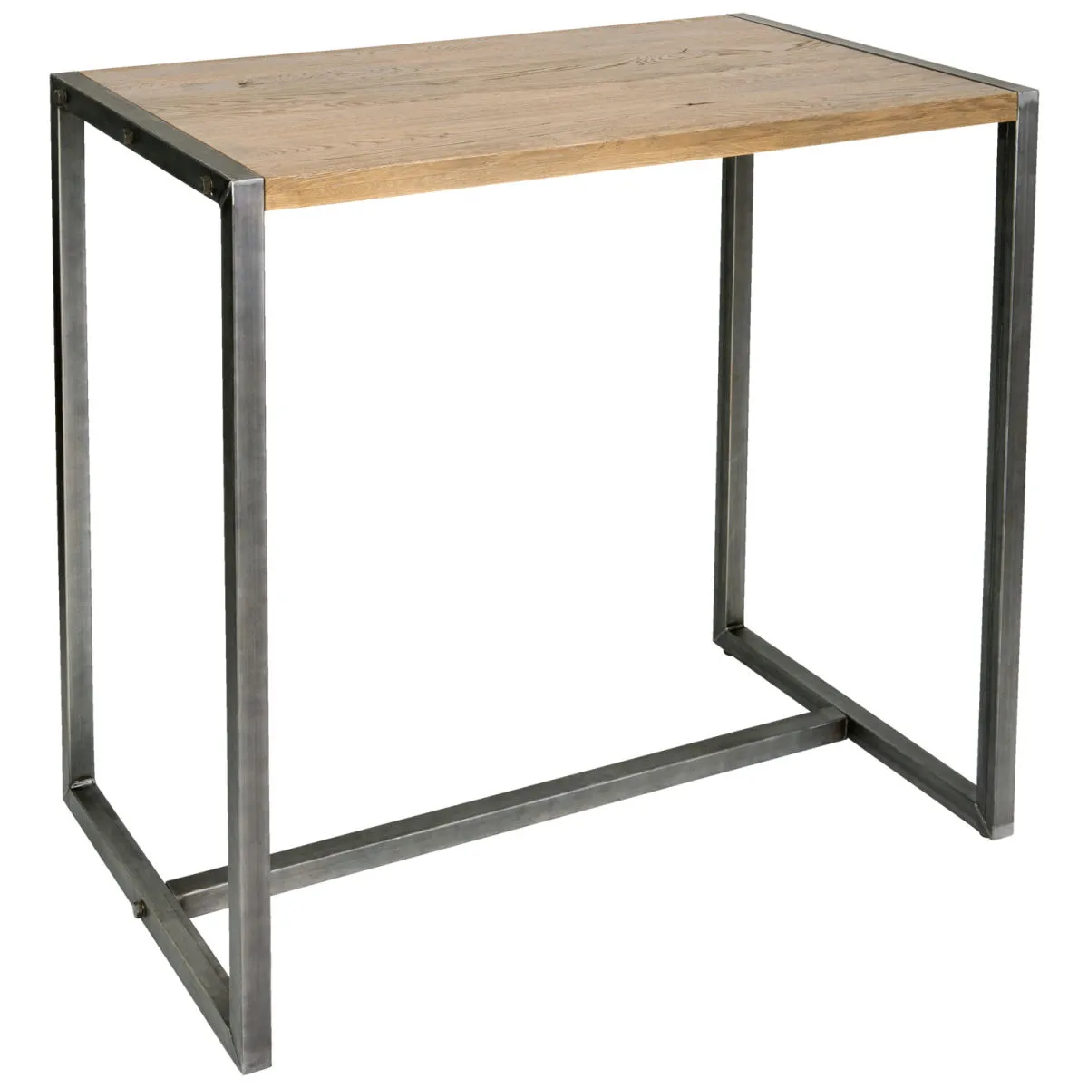 VEGA Tavolo alto Torres rettangolare; 120x70x110 cm (LxLxH); Piano tavolo quercia antica/grigio, struttura grigio; rettangolare - immagine 1