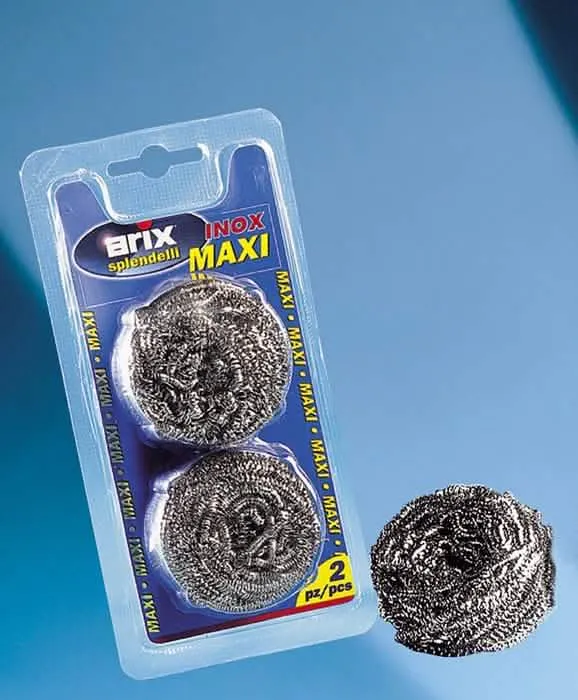 Set di 2 Pagliette Inox Maxi ARIX per Pulizie Domestiche - immagine 1