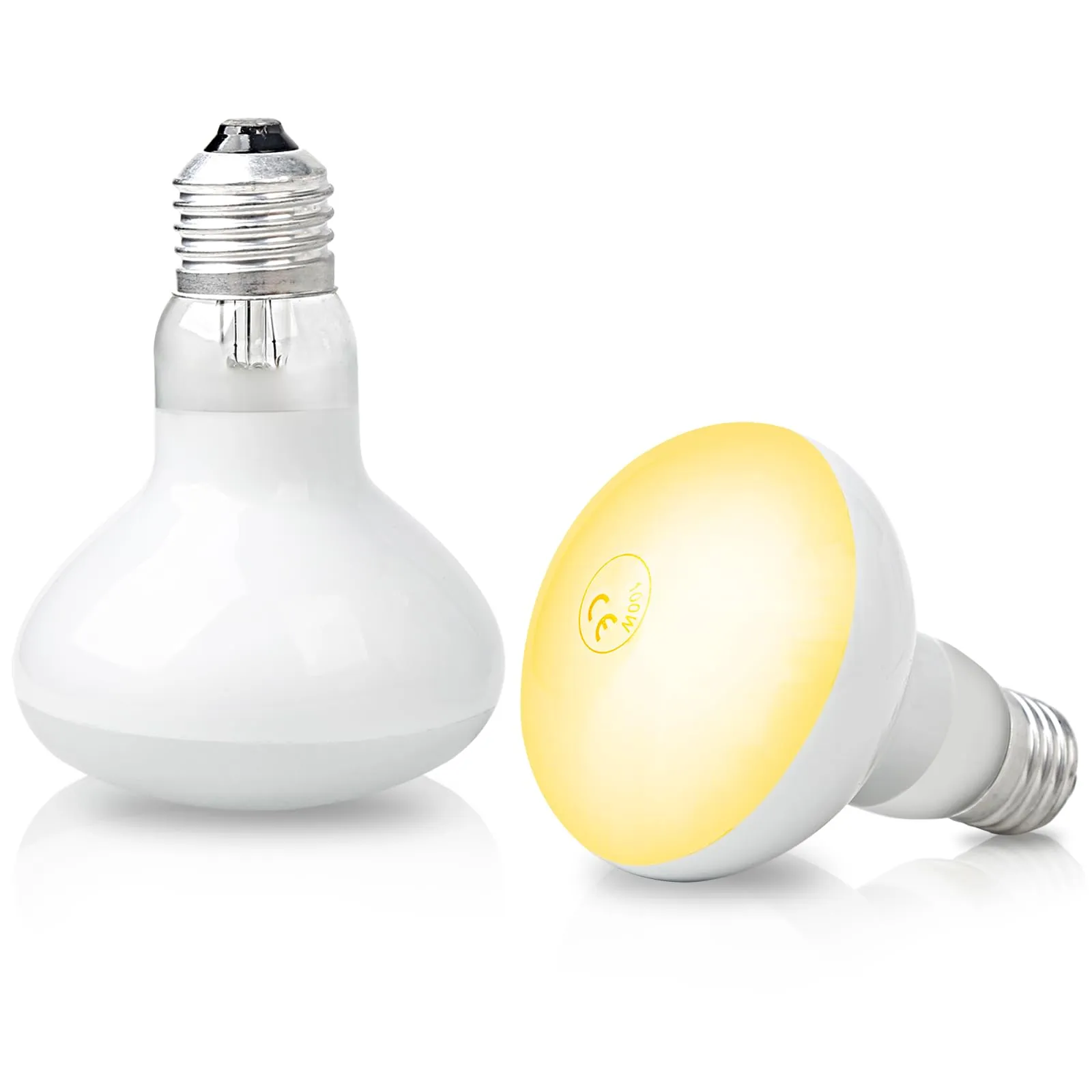 LedWekei 2 pezzi Lampada riscaldante per tartarughe, terrario, 100 W, UVA/UVB, per rettili, con attacco E27, adatta per tartarughe, draghi barbuti, lucertole e serpenti - immagine 1