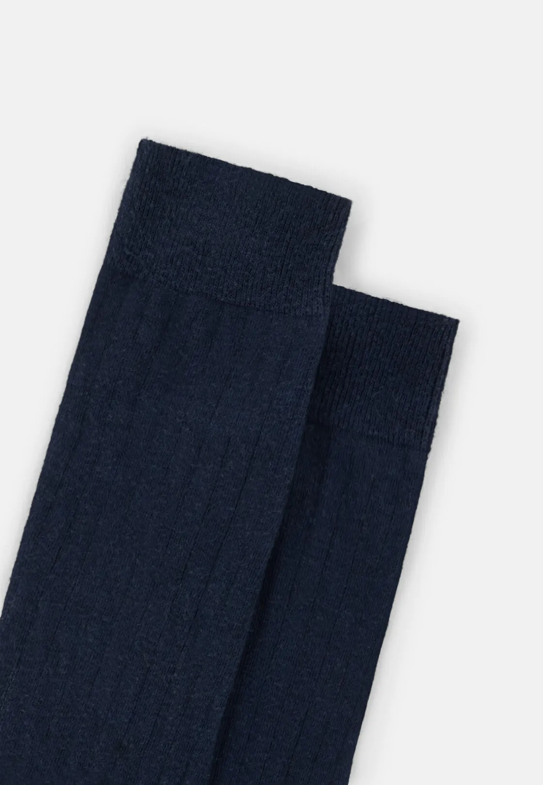 Boggi, Calze Corte Motivo Costa In Cotone E Cashmere, Uomo, Navy - immagine 3