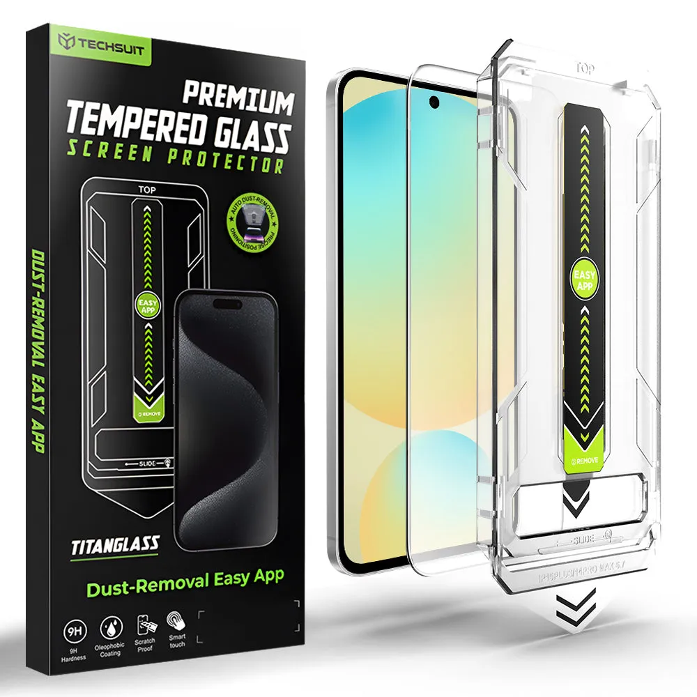 Pellicola protettiva per schermo Techsuit TitanGlass CrystalHD per Samsung Galaxy A56 A566 / S24 FE S721, Vetro temperato, Full Glue - immagine 1