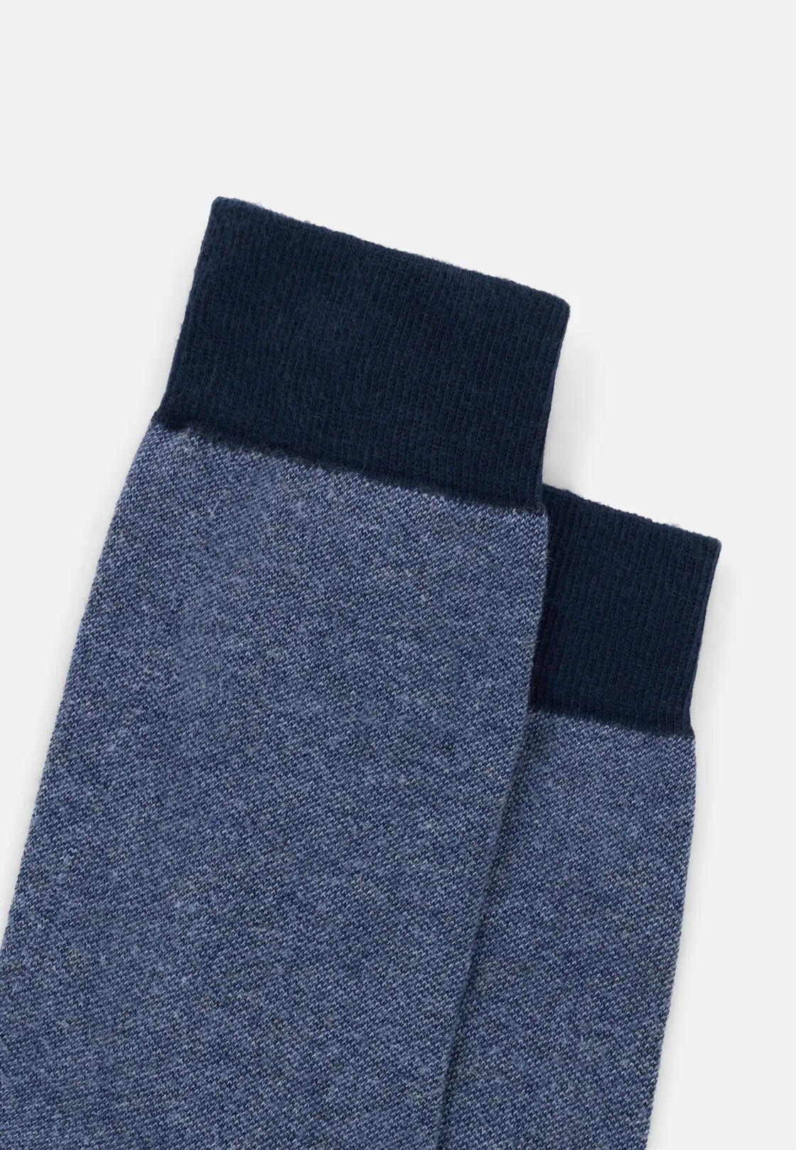 Boggi, Calze Corte Motivo Oxford In Misto Cotone, Uomo, Navy - immagine 3