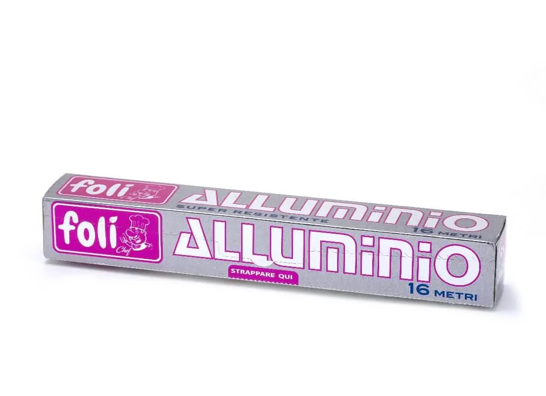 FOLIROLL ALLUMINIO 16MT - Pellicola per alimenti resistente e versatile - immagine 1