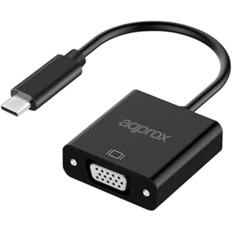 Adattatore USB-C a VGA Approx APPC50 13cm Nero - immagine 1