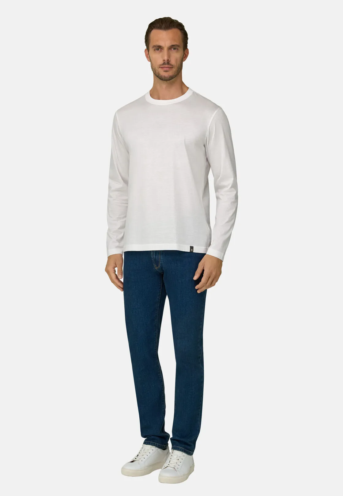 Boggi, Jeans In Denim Elasticizzato, Uomo, Blu, Taglia: 40 - immagine 2