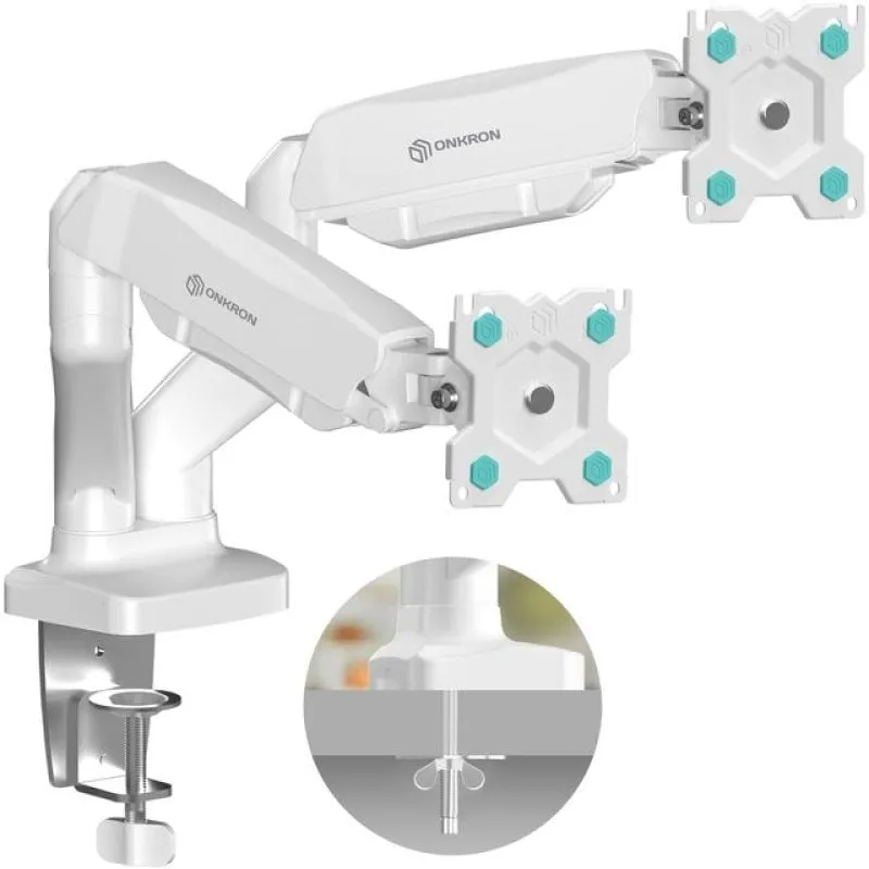 Onkron G160 Braccio Articolato Supporto per 2 Monitor 13"-32" VESA 100x100 Max 6,5Kg - immagine 1