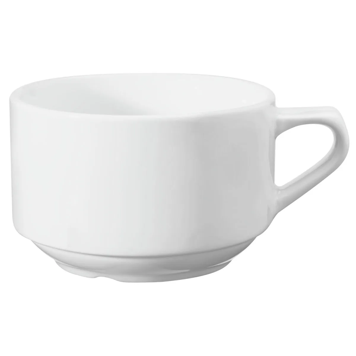 6x VEGA Tazza tè Base; 300 ml, 10x6.3 cm (ØxH); bianco; rotonda; 6 pz. / Pacco - immagine 1