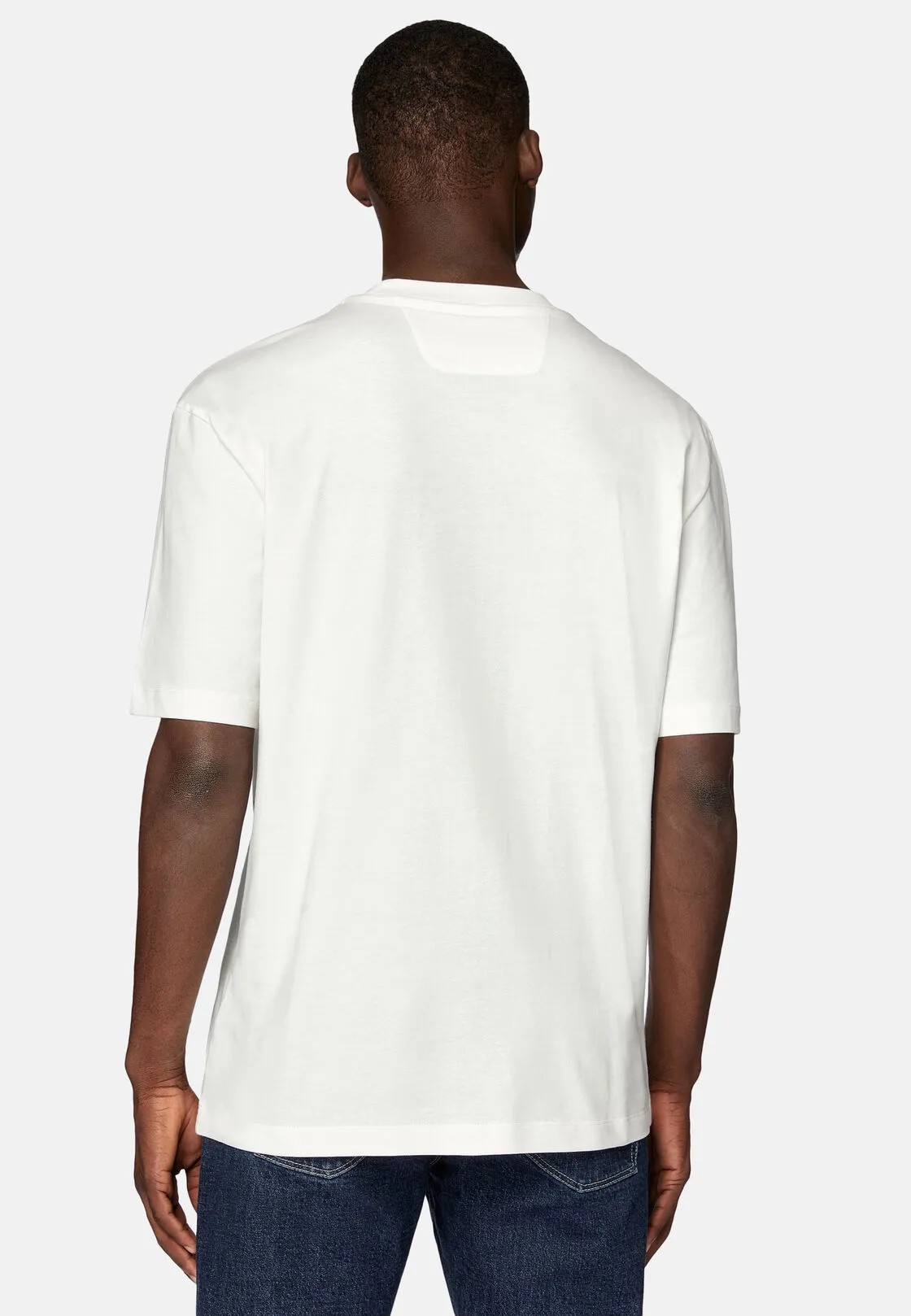Boggi, T-shirt In Jersey Di Cotone, Uomo, Bianco, Taglia: XL - immagine 3