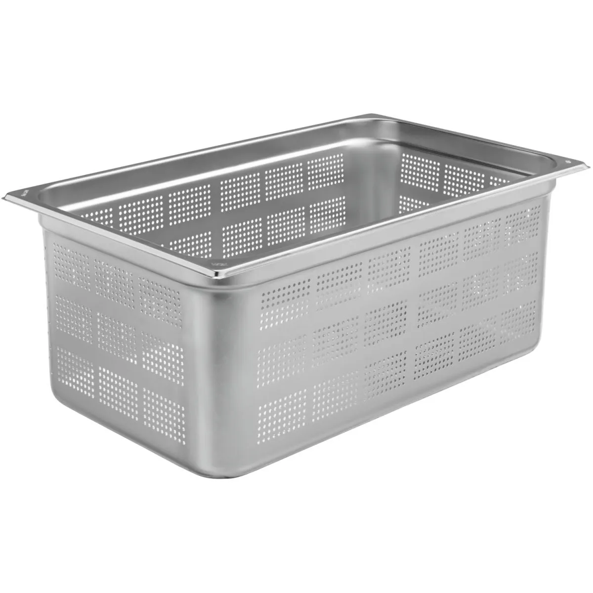 VEGA Contenitore gastronorm 1/1 Premium forato; GN 1/1, 27.8 l, 53x32.5x20 cm (LxLxP); argento - immagine 1