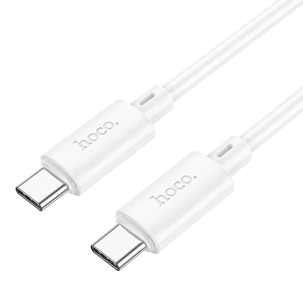 Cavo dati e ricarica USB-C - USB-C HOCO X88, 60W, 1m, bianco - immagine 1