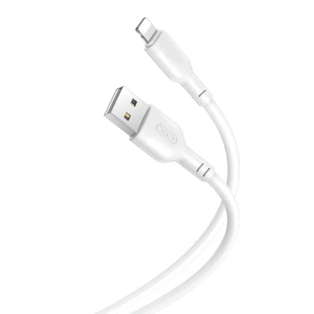Cavo dati e ricarica USB-A - Lightning XO Design NB103, 18W, 1m, bianco - immagine 1