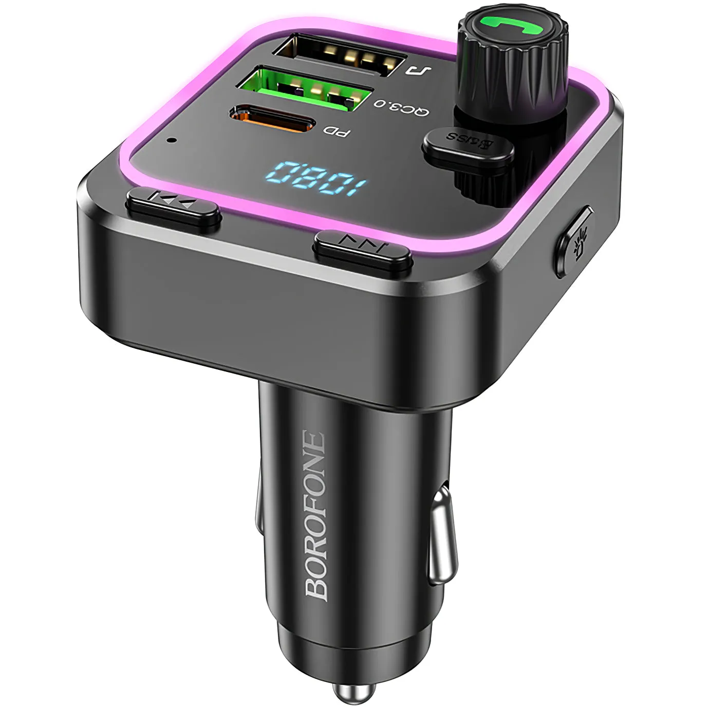 Modulatore FM Bluetooth BC53 Highway, 2 x USB-A - 1 x USB-C - immagine 1