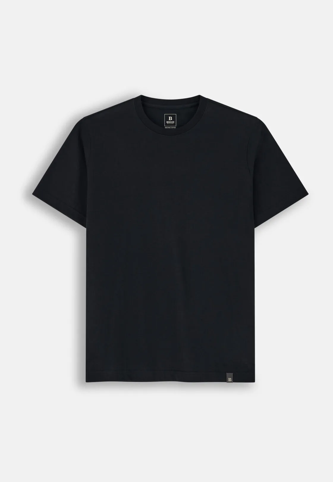 Boggi, T-shirt In Jersey Di Cotone Pima, Uomo, Nero, Taglia: XL - immagine 5
