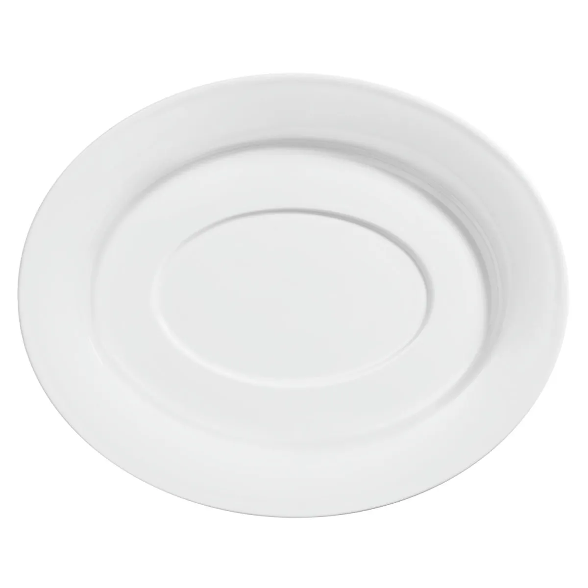 4x VEGA Piattino per salsiera Base; 23.5x19 cm (LxL); bianco; ovale; 4 pz. / Pacco - immagine 1