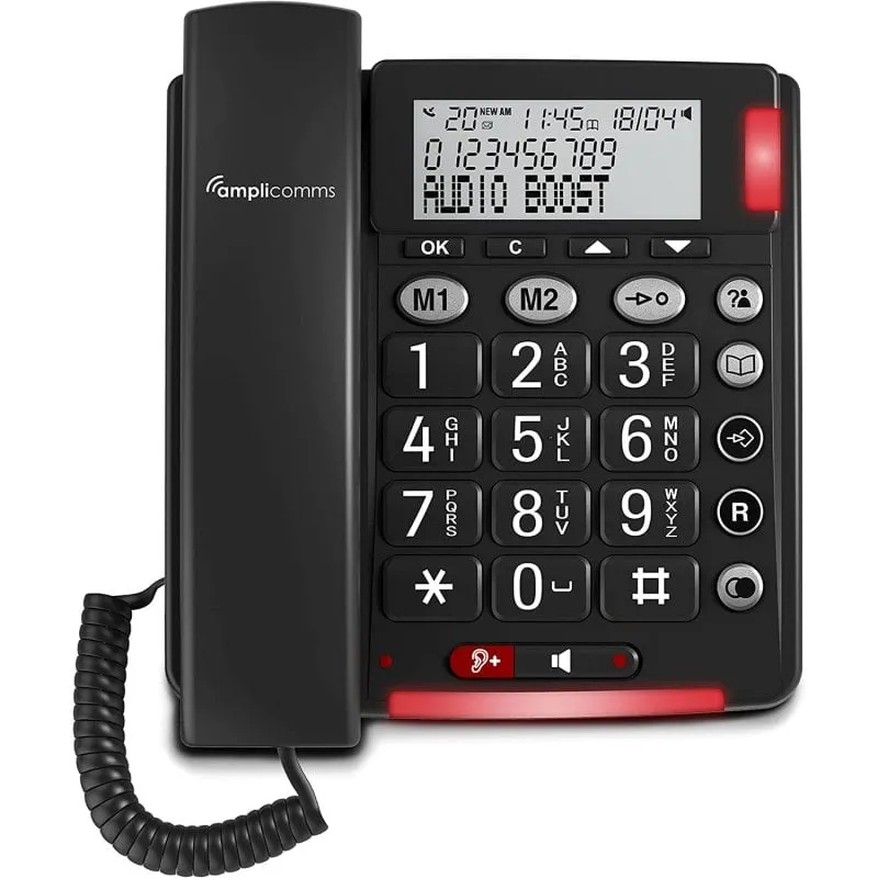 Amplicomms BigTel 48 Plus Telefono fisso per anziani Nero - immagine 1