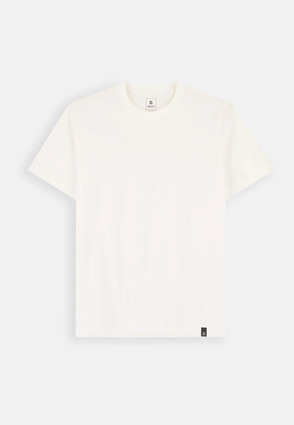 Boggi, T-shirt In Jersey Di Cotone Pima, Uomo, Bianco, Taglia: XL - immagine 5